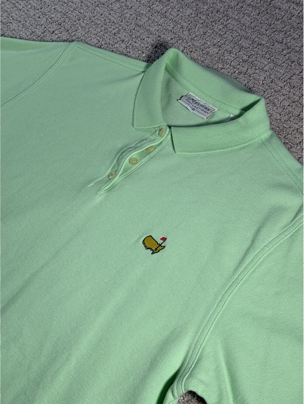 Masters Collection Green polo golf shirt Augusta  cotton men's XL